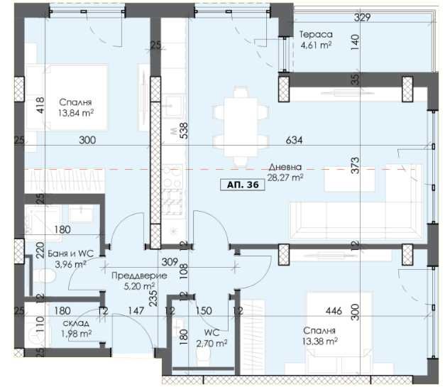 Продава се Тристаен апартамент в Пловдив, Тракия - 109 кв.м за 927 €/кв.м - Снимка #7