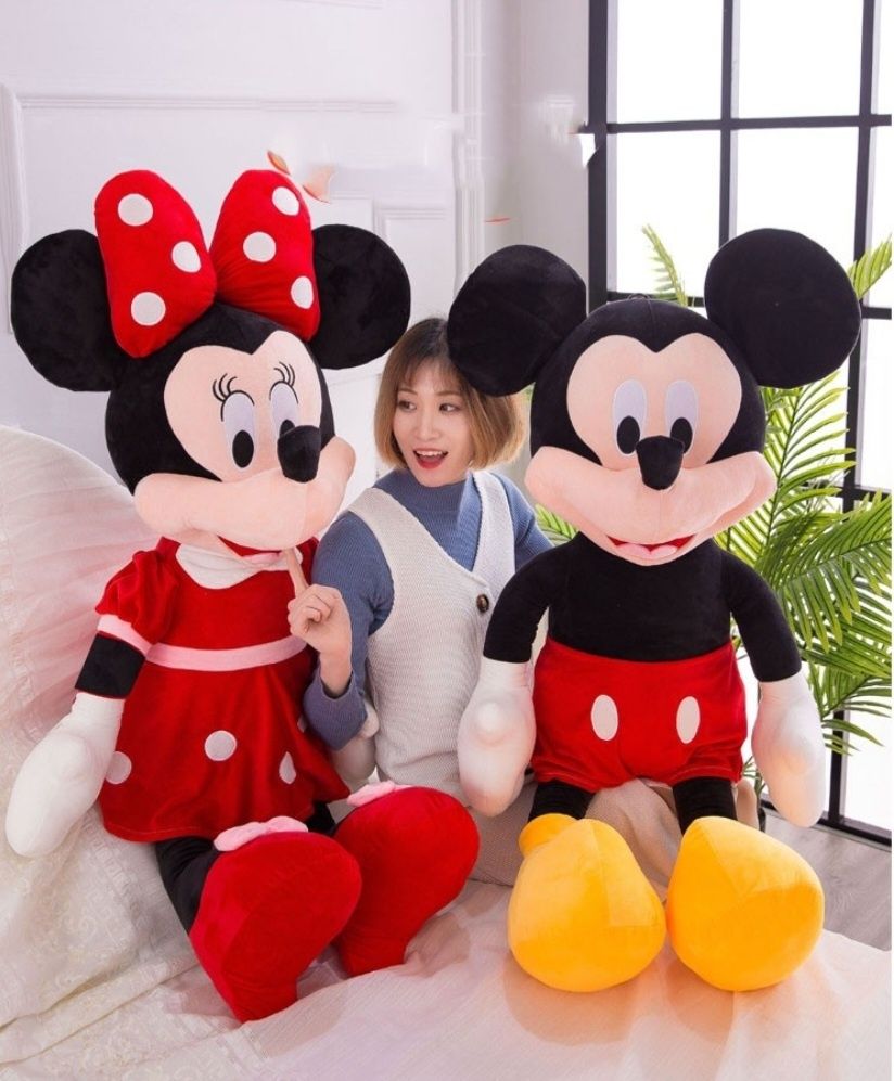 Minnie si Micky Mouse jucarie din plus mascota calitate culori vii XXL