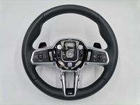 M Sport Черен Кожен Спортен Волан BMW 2 U06 X1 U11 - Отличен