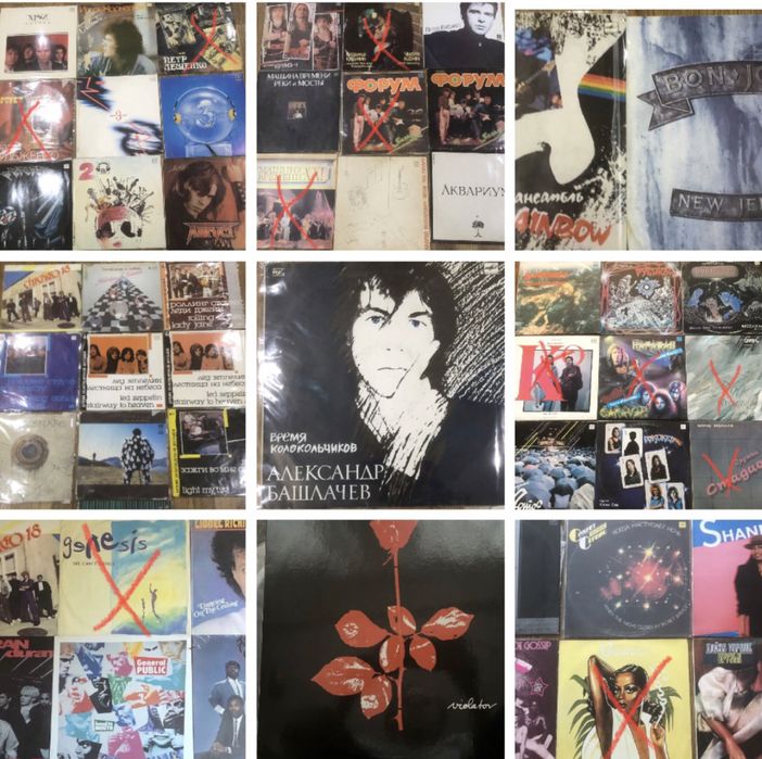 виниловые пластинки разных жанров