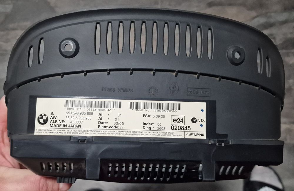 BMW E60 / 61 - ALPINE МОНИТОР ДИСПЛЕЙ CCC голяма навигация OEM