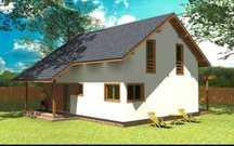 Vand case pe structura metalica