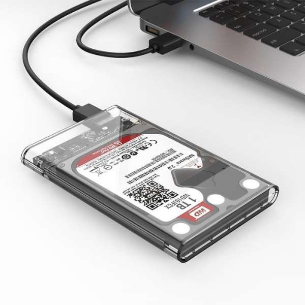 Кутия за хард диск 2,5 USB 3.0 HDD / SSD Прозрачна