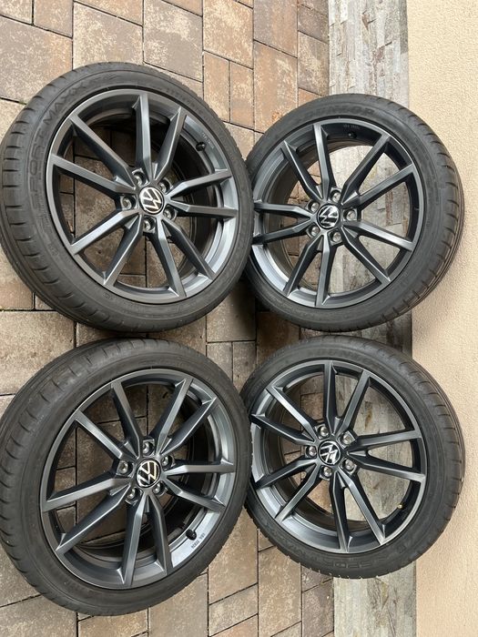 Jante Pretoria Originale Vw Golf 7 8 GTI R Anvelope NOI 225 40 18