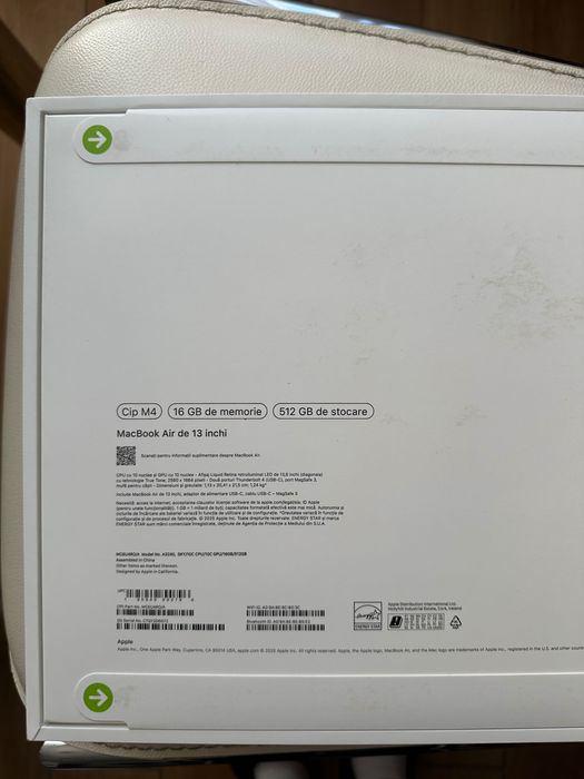 Apple Macbook Air 13.6 inch Sky Blue