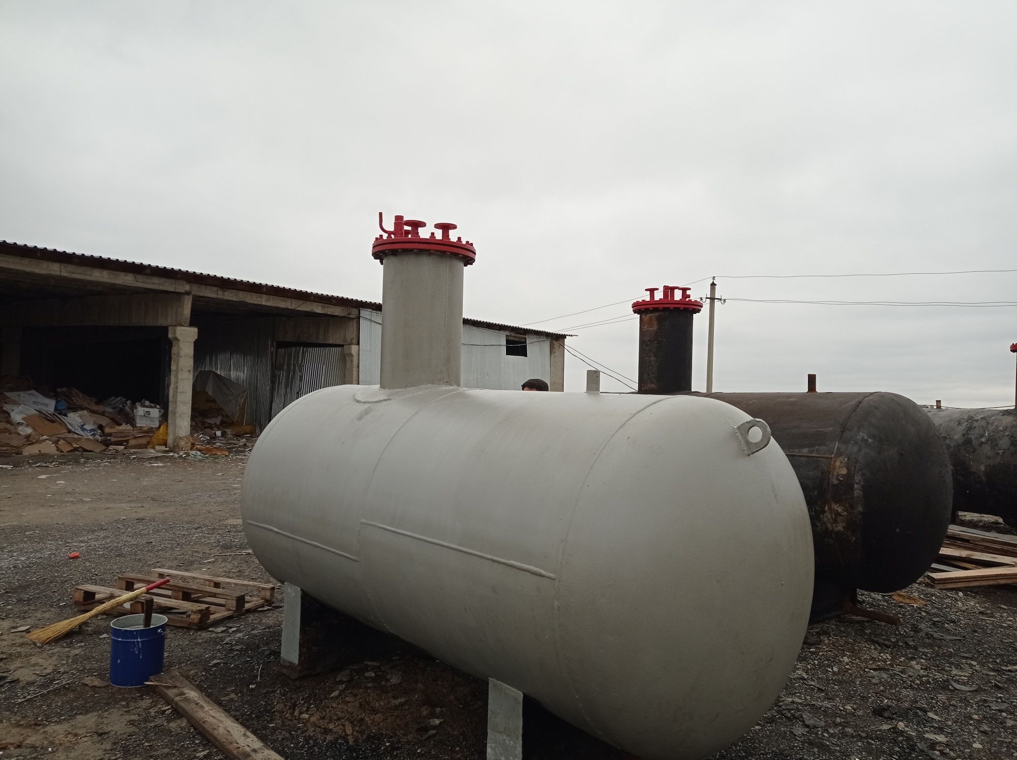 Установка газгольдеров