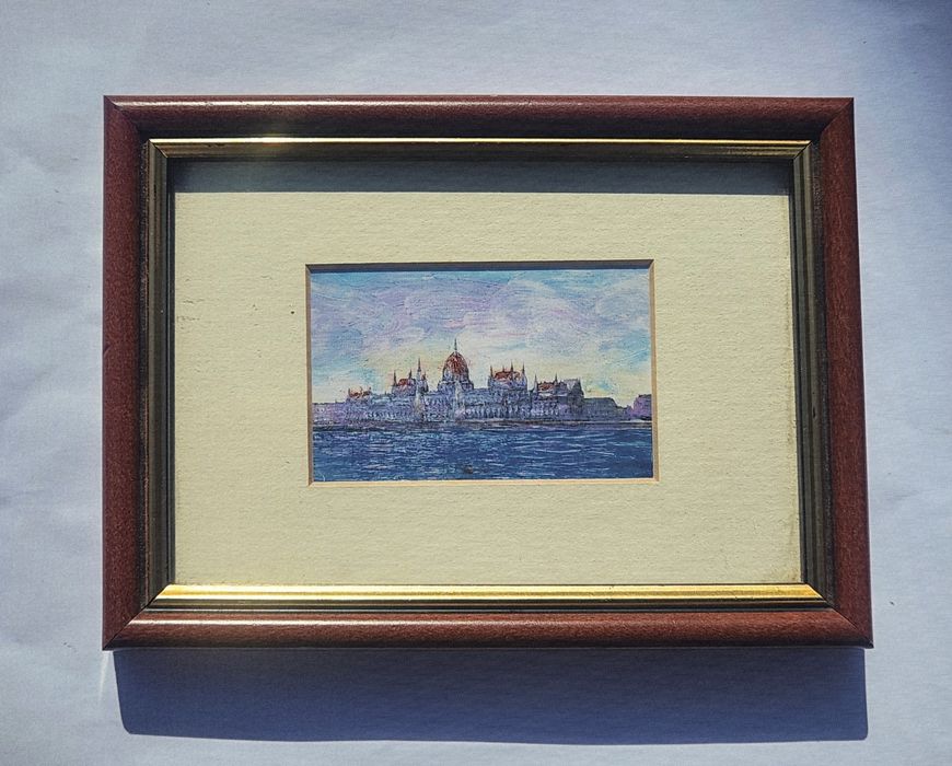Tablou decorativ „Dunarea-Budapest -Parlament ” – print artistic