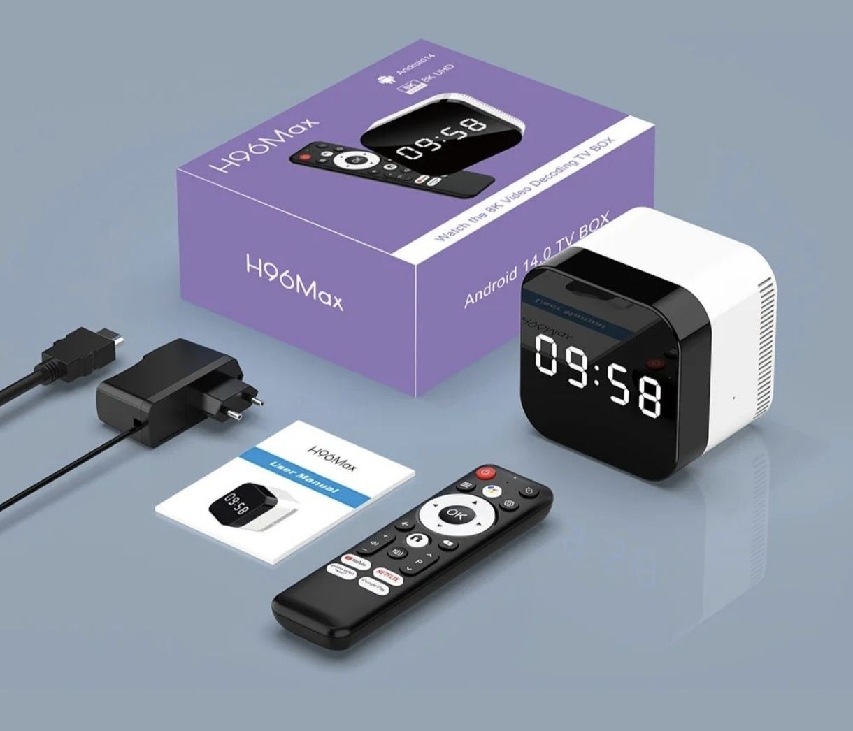 H96 MAX TV Box
Yangi avlod TV Box
Protsessor: Allwinner H728, 4 yadrol