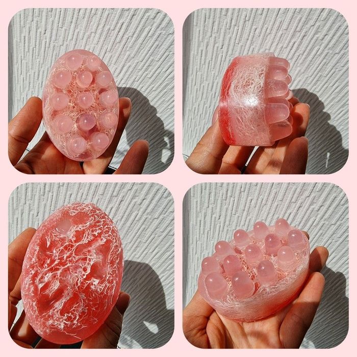 Мыло с люфой 2/1 скраб и массаж