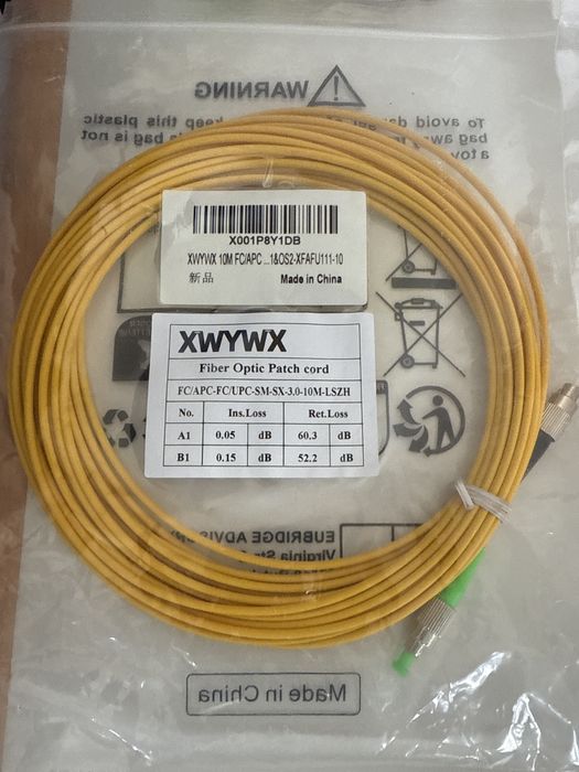 Cablu Patch Fibra Optica 10m XWYWX SM SX/DX LSZH 3.0mm / SC ST LC FC