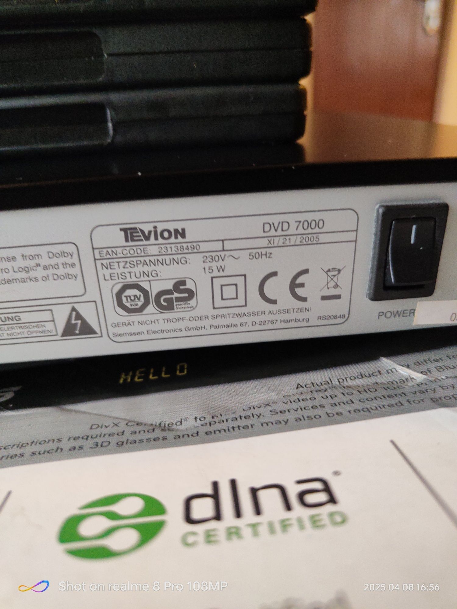 Dvd și MP3- Tevion audio video,nou,cutie.