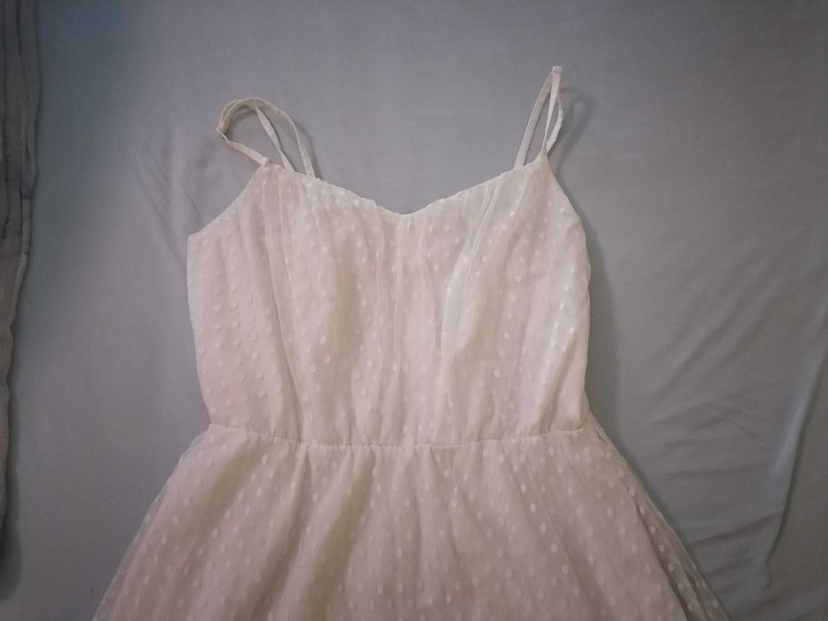 Къса Бяла  рокля H&M