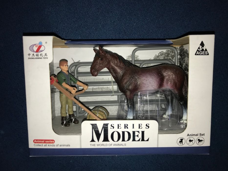 Figurină cal cu fermier
