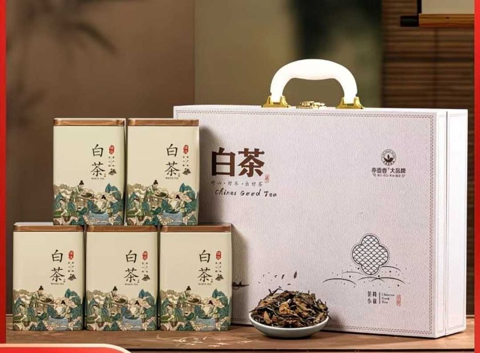 Китайский  императорский чай Белый Пион в подарочном каробке
