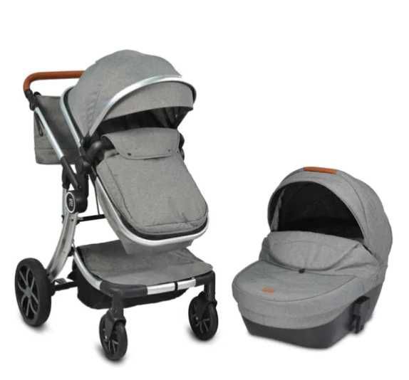 МОНИ Комбинирана количка 3в1 POLLY СИВ