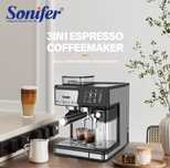 Кофемашина 3 в 1 Sonifer SF-3590! Espresso, Cappuccino, Latte