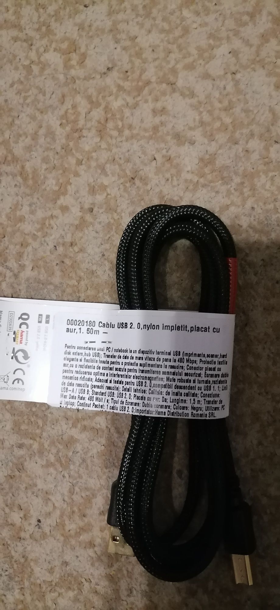 Cablu imprimanta pentru conectare la PC, nou