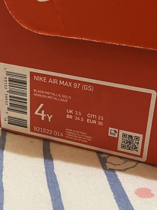 vând Nike Airmax 97 Black/Metallic Gold