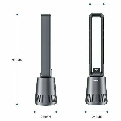 Безлопастный вентилятор-очиститель воздуха Daewoo F10 pro, глобал ч