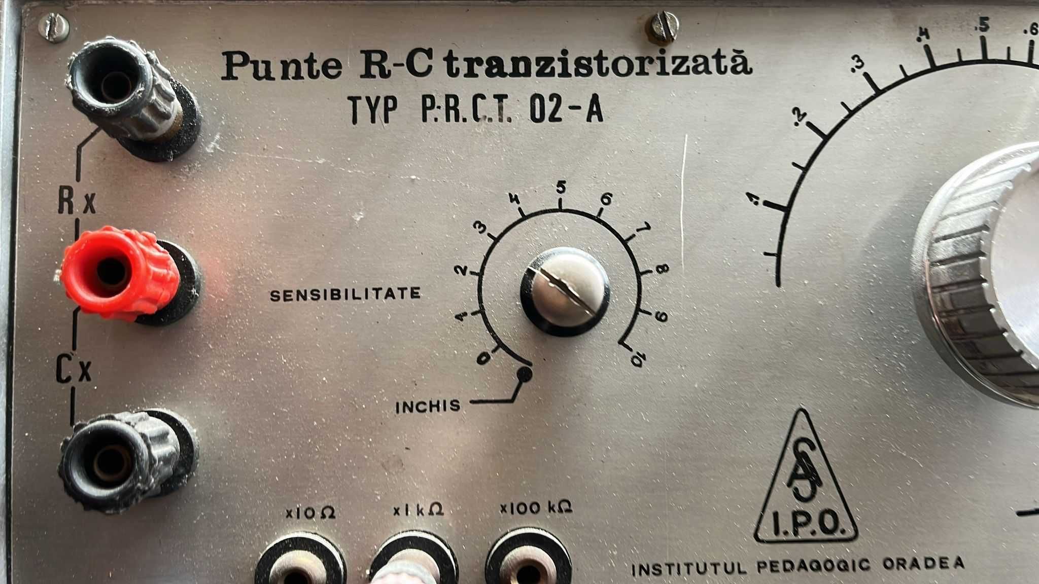 Punte de măsură R-C tranzistorizată! - P.R.C.T. 02-A