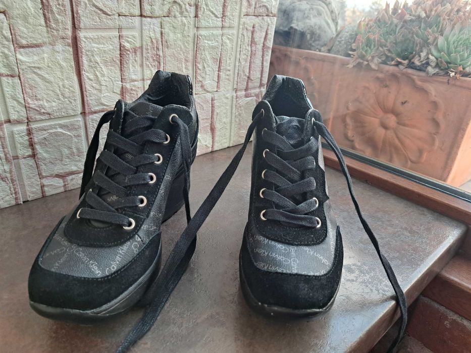 дамски сникърси,маратонки,,спортни обувки на платформа,CALVIN KLEIN,38