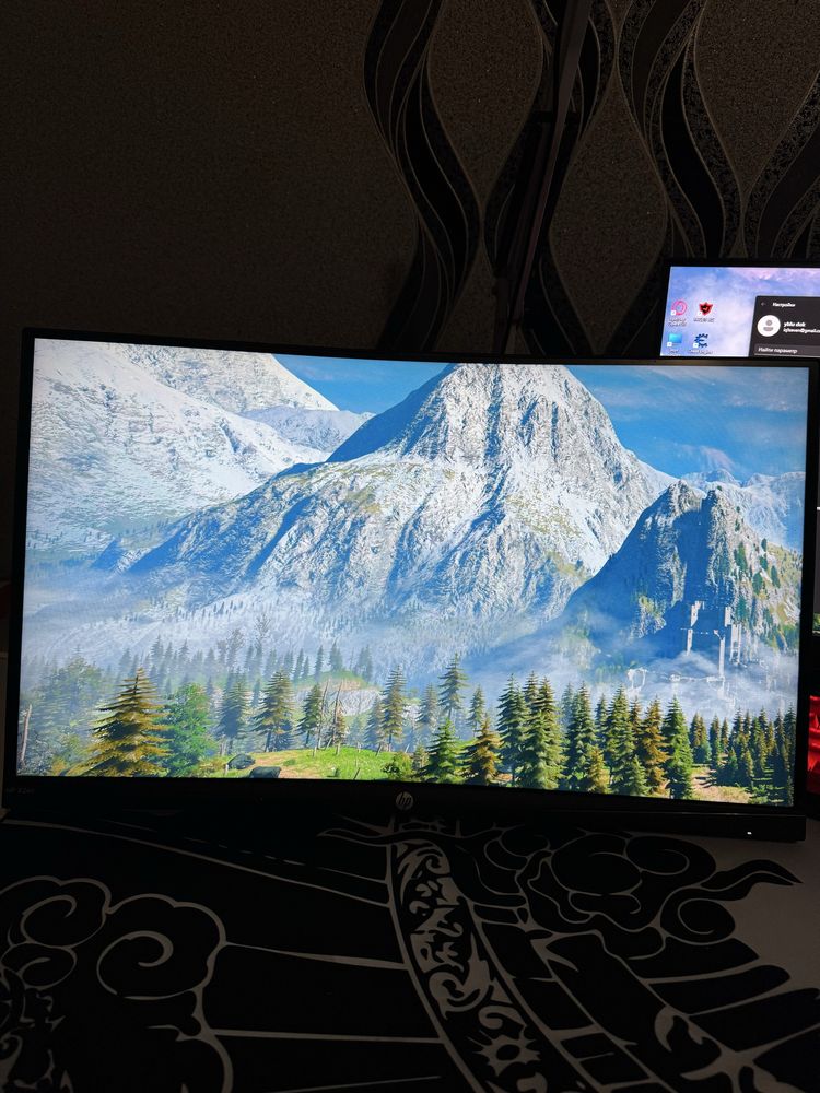 Монитор 144гц HP X24c + Кронштейн