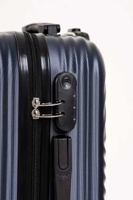 Set 3 Trolere Troler Valize Albastru Pereti Rigizi Policarbonat NOU