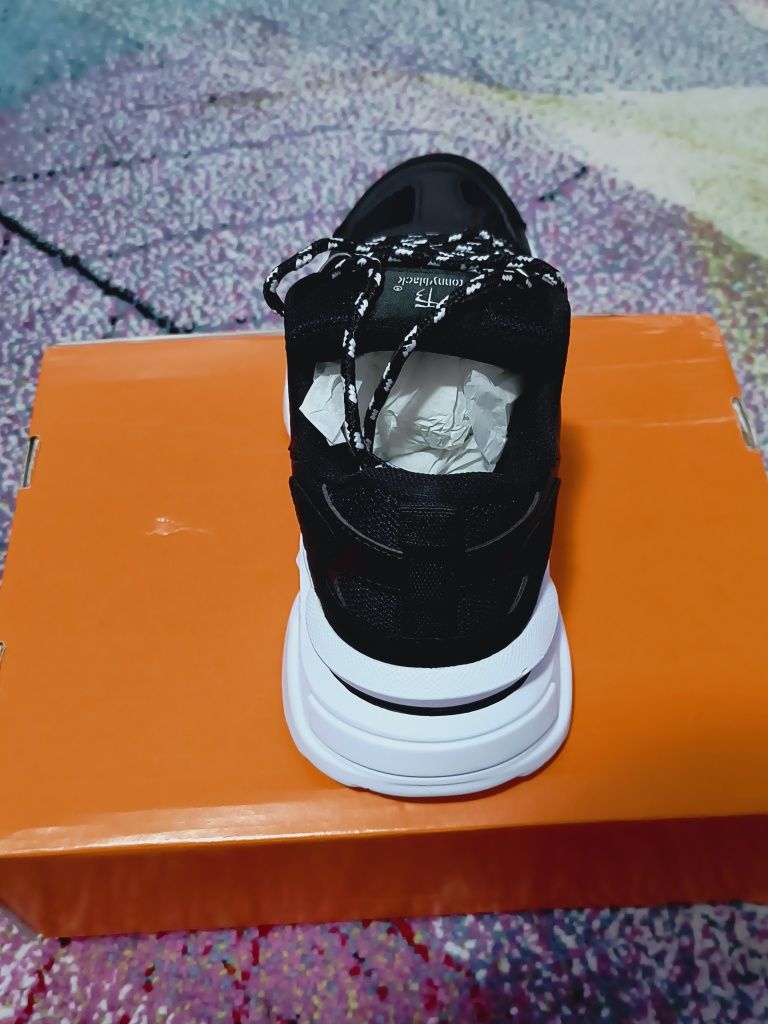 Adidasi dama Tonny Black noi in cutie pantofi sport casual