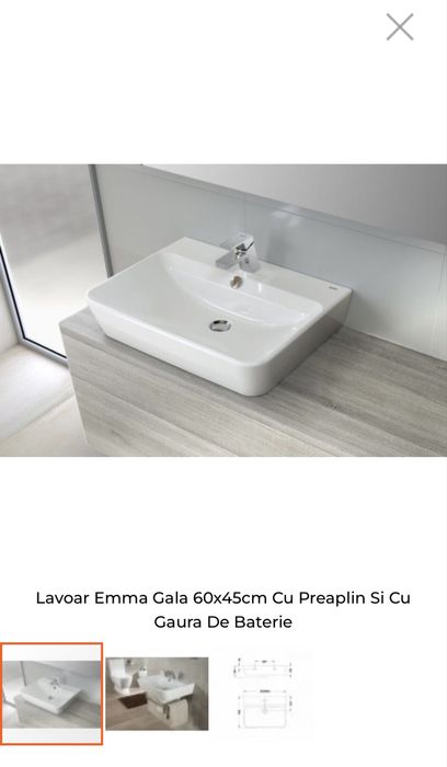 Lavoar (chiuvetă baie) Gala - set de 2 buc./produs nou