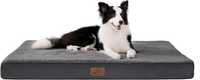 Bedsure Orthopaedic Dog Bed, 112x81x7.6cm, Washable, grey - NOU!