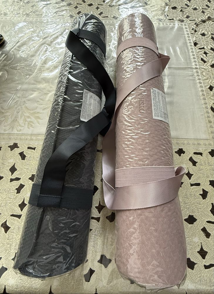 Коврик для йоги Oysho Original (черный , розовый )