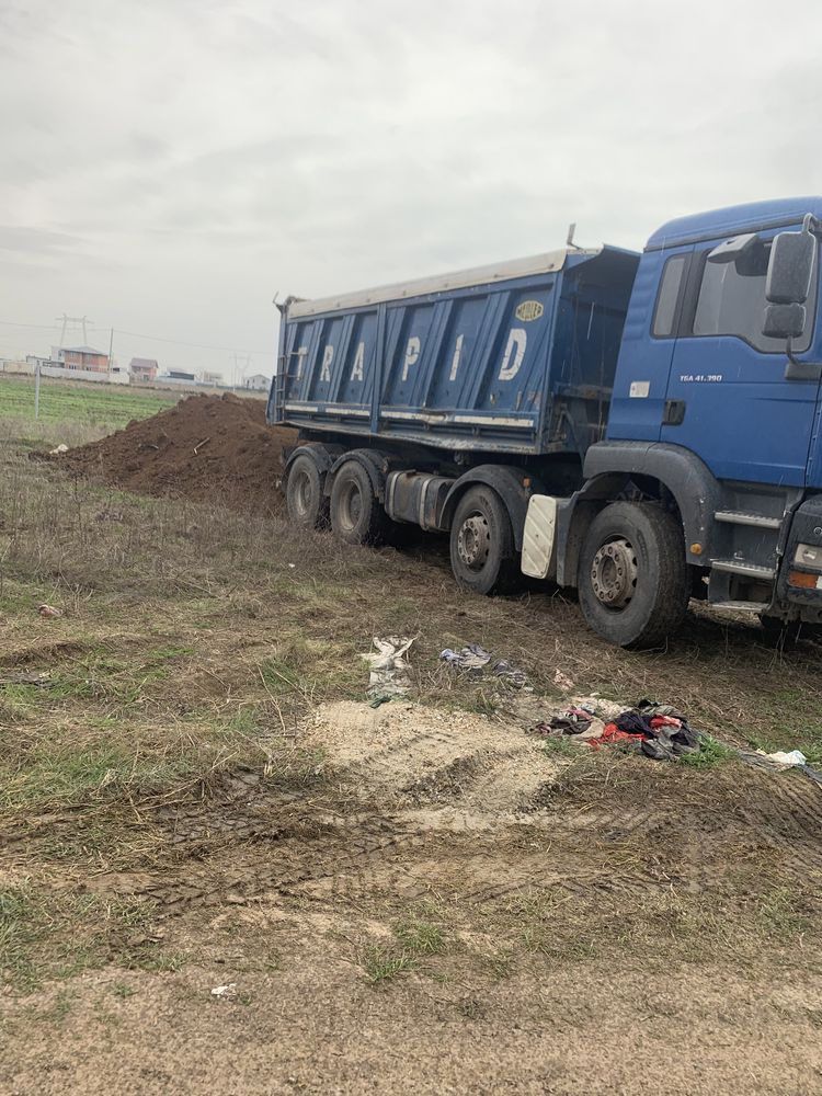 Pamant de umplutaura transport in magurele Bragadiru si domnesti