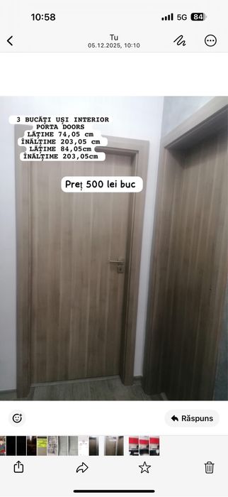 Mobila bucatarie si usi interior