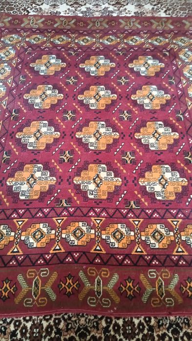 ТУРКМЕНСКИЙ шерстяной ковёр. 2 на 1,5.