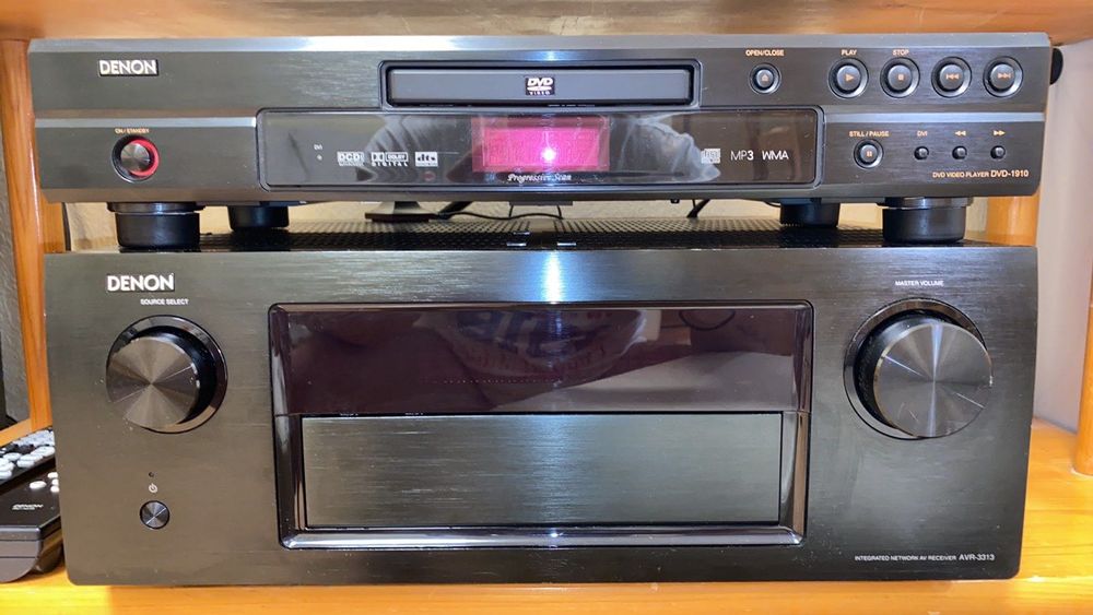 Комплект ресивър Denon AVR-3313 ,DVD Denon -1910, Колони Pioneer