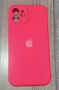 Husa Apple iPhone 12 Rosu, Liquid Silicone(NOU)