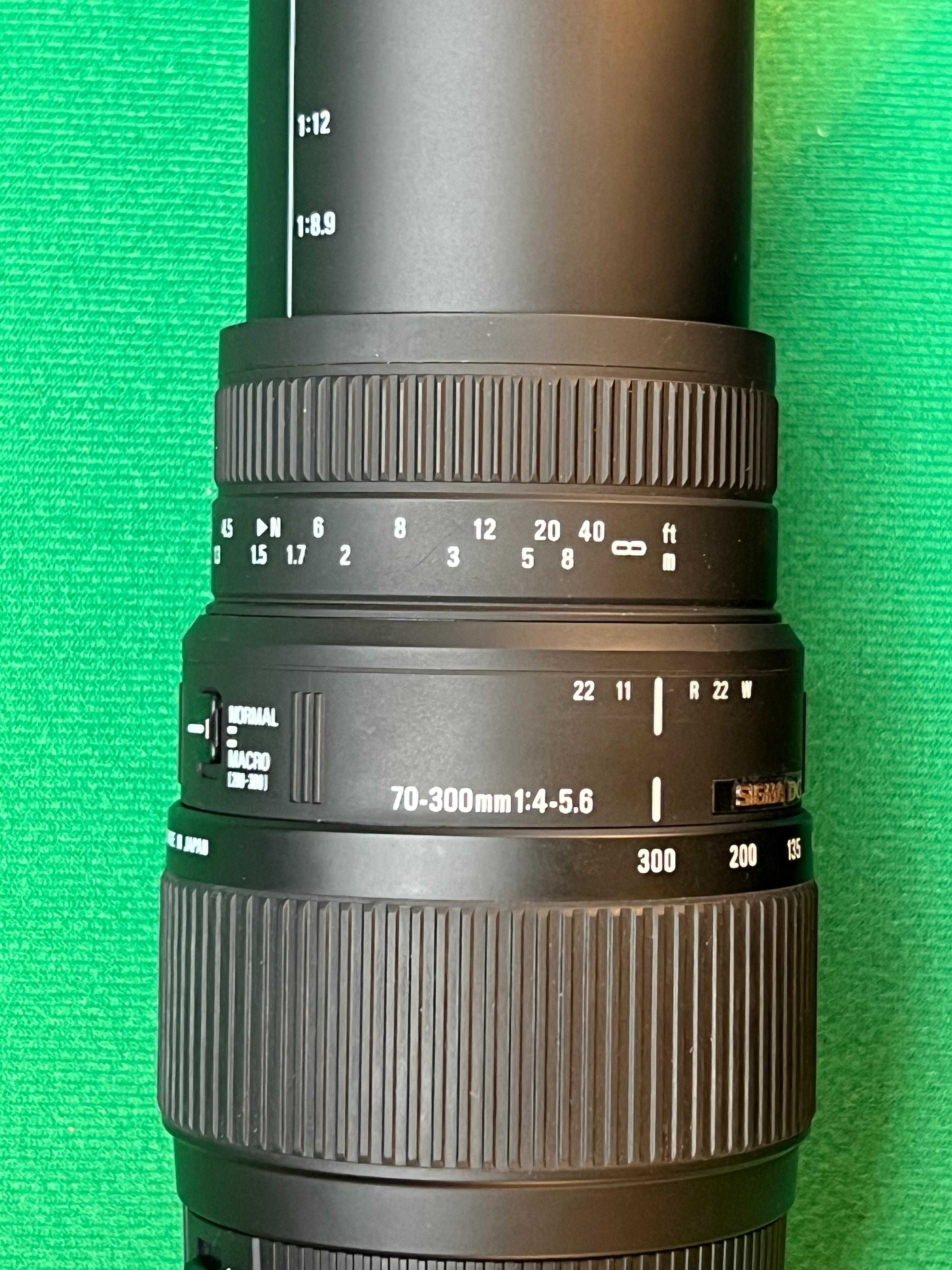 Obiectiv Sigma 70-300mm F4-5.6 DG Macro + Filtru UV Hoya HMC