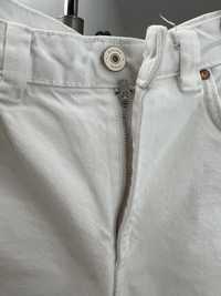 Pantaloni albi blugi, M, Bershka