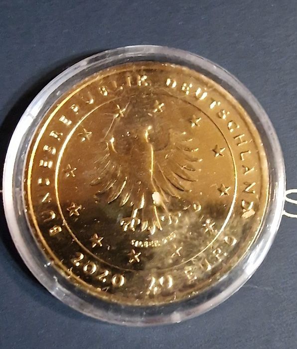 Юбилейна сребърна монета 925 с позлата 20€