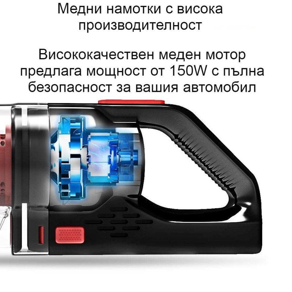 Намаление! Преносима прахосмукачка SONRU 7000Pa с мощност 150W