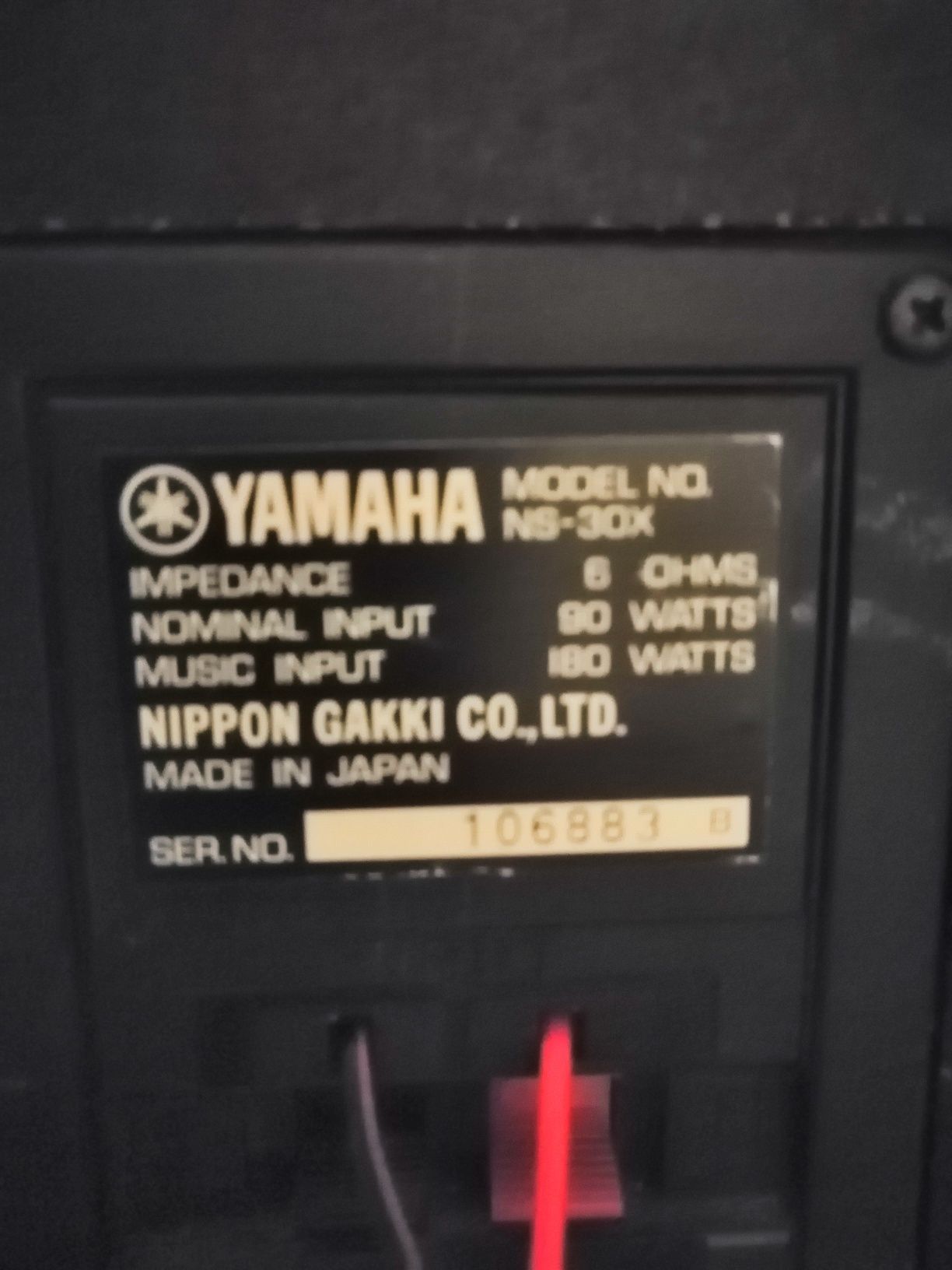 Boxe Yamaha NS-30X,bas reflex