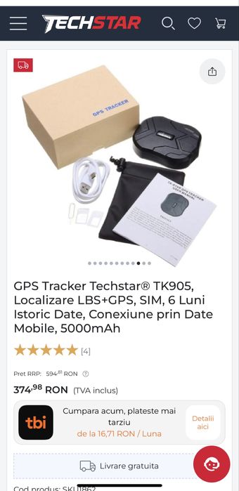 GPS Tracker Techstar Nou