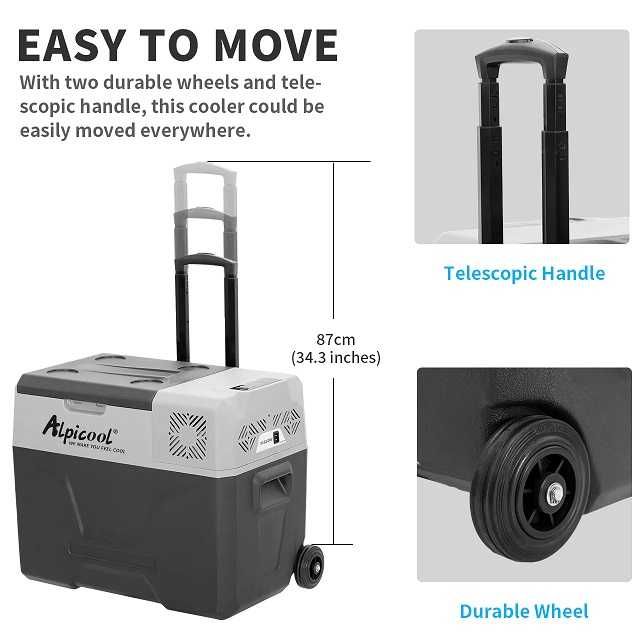 Alpicool CX40 хладилник / фризер за кола – 40L компресорен 12/24V 220V