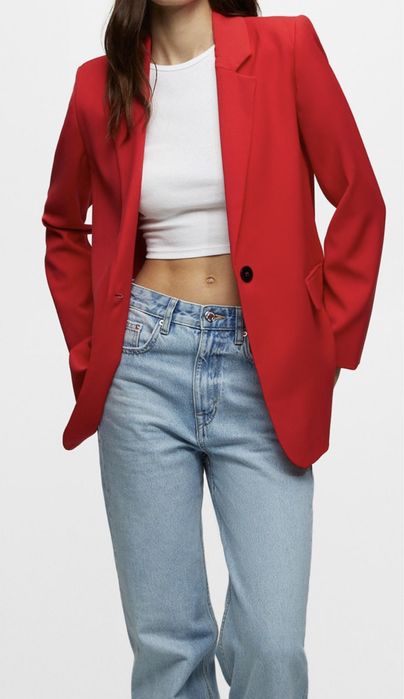 Vand Sacou Blazer Pull&Bear Nou Rosu