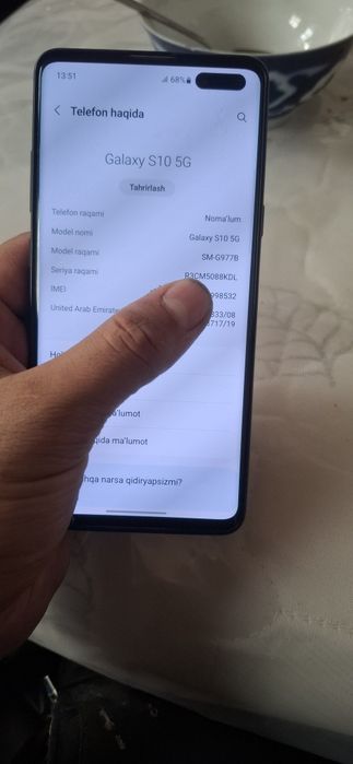 Samsung S10 5 G 8/256