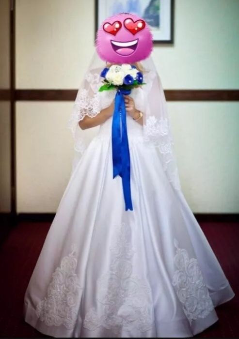 Свадебное платье 42 размер (S)