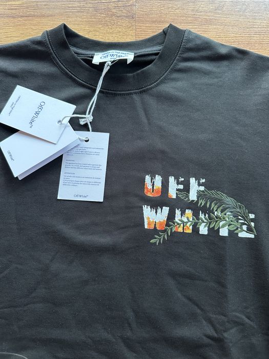 Мъжка,памучна,черна блуза OFF White с голяма щампа на гърба