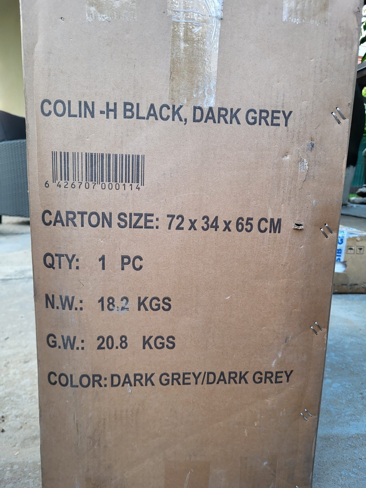 Scaun Ergoplus Colin h black, dark grey