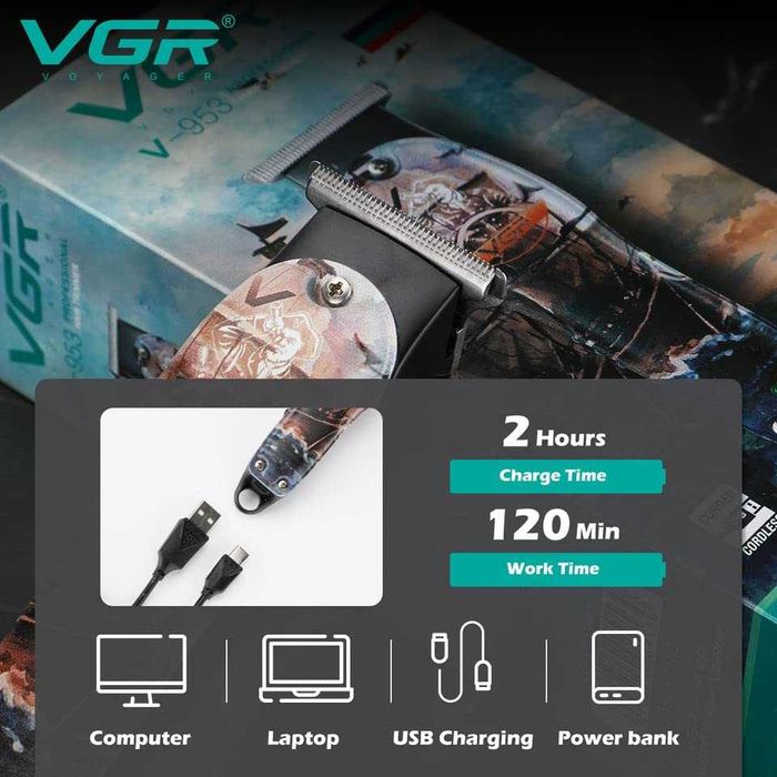 Професионална Машинка за подстригване тример VGR V-953