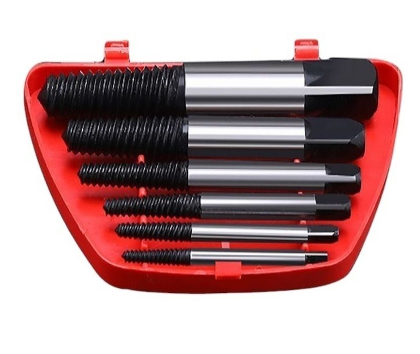Набор экстракторов 6шт для извлечения сломанных болтов и шпилек